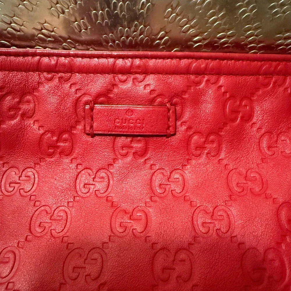 Gucci Red Leather Crossbody Bag - Picture 3 of 13